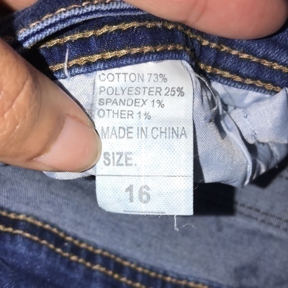 Skinny Distressed Knee Jeans - Picture 2 of 9